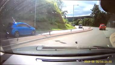 kitten on highway