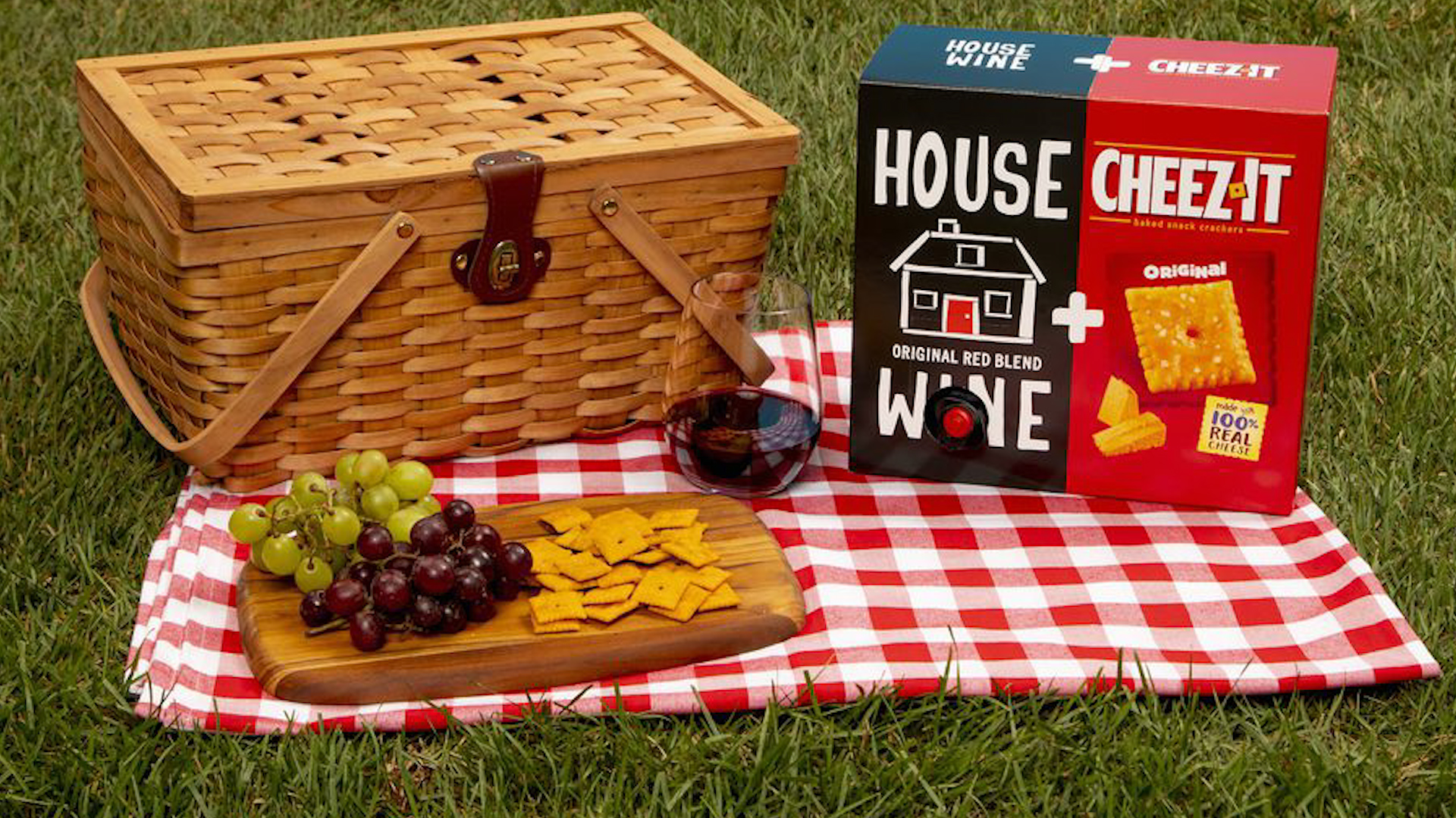 Kellogg And House Wine Put Cheez Its And Red Wine In One Box
