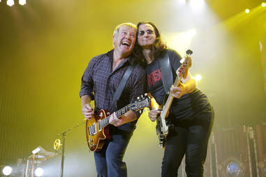 Alex Lifeson and Geddy Lee