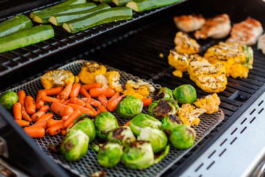 grilling vegetables propane gas grill