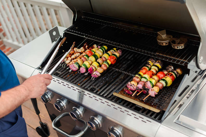 Charcoal in 2024 gas grill