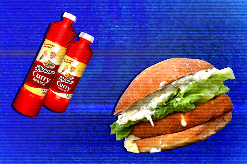 curry ketchup sandwich