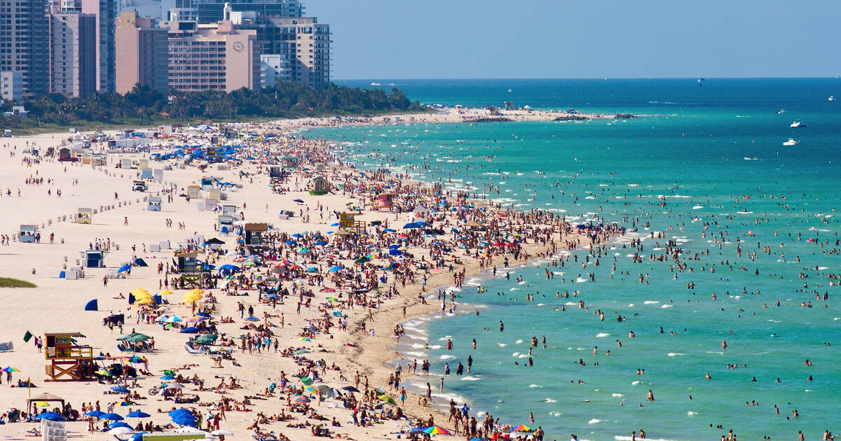 Summer time at the South Beach, Miami, Florida, United States of