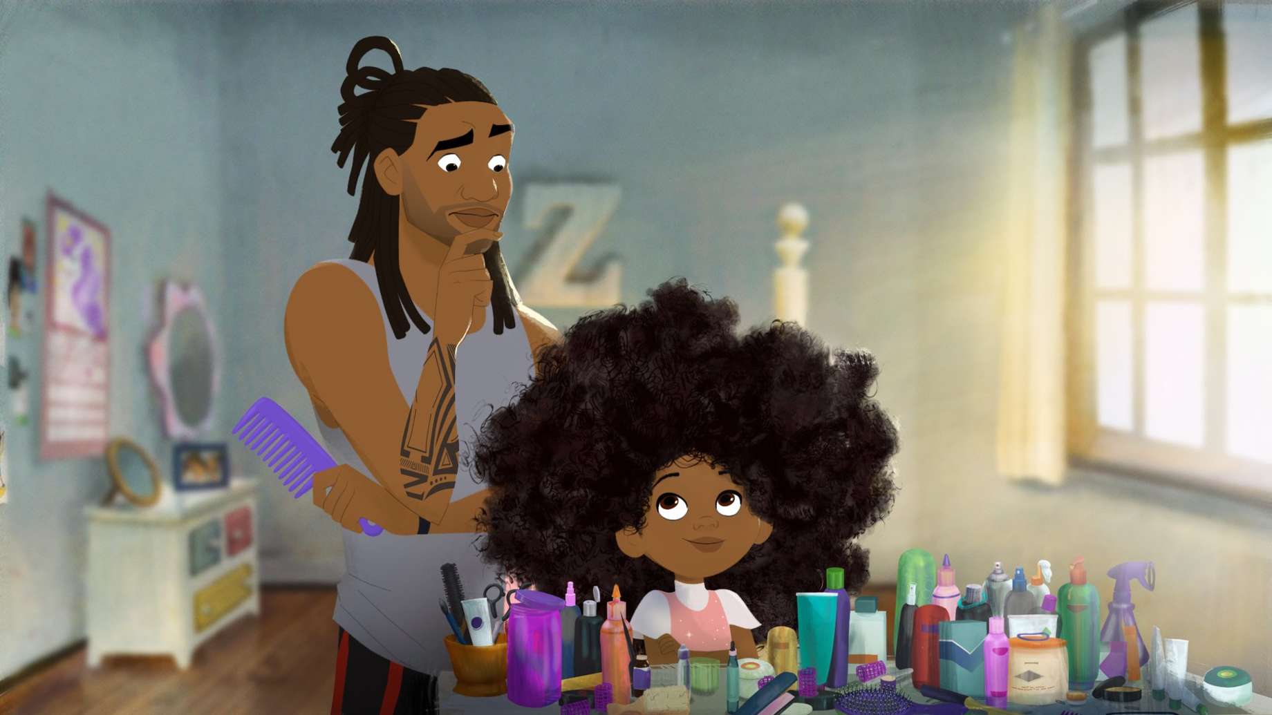 Hair Love Animated Short Film Before Angry Birds 2 Was The Best