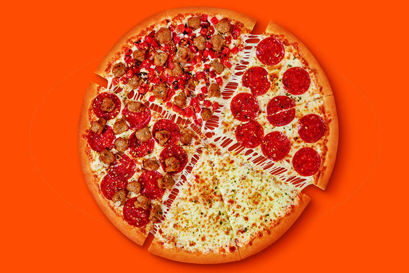 Little Caesars Quattro Pizza Review: Is the New Four-Section Any Pizza  Good? - Thrillist