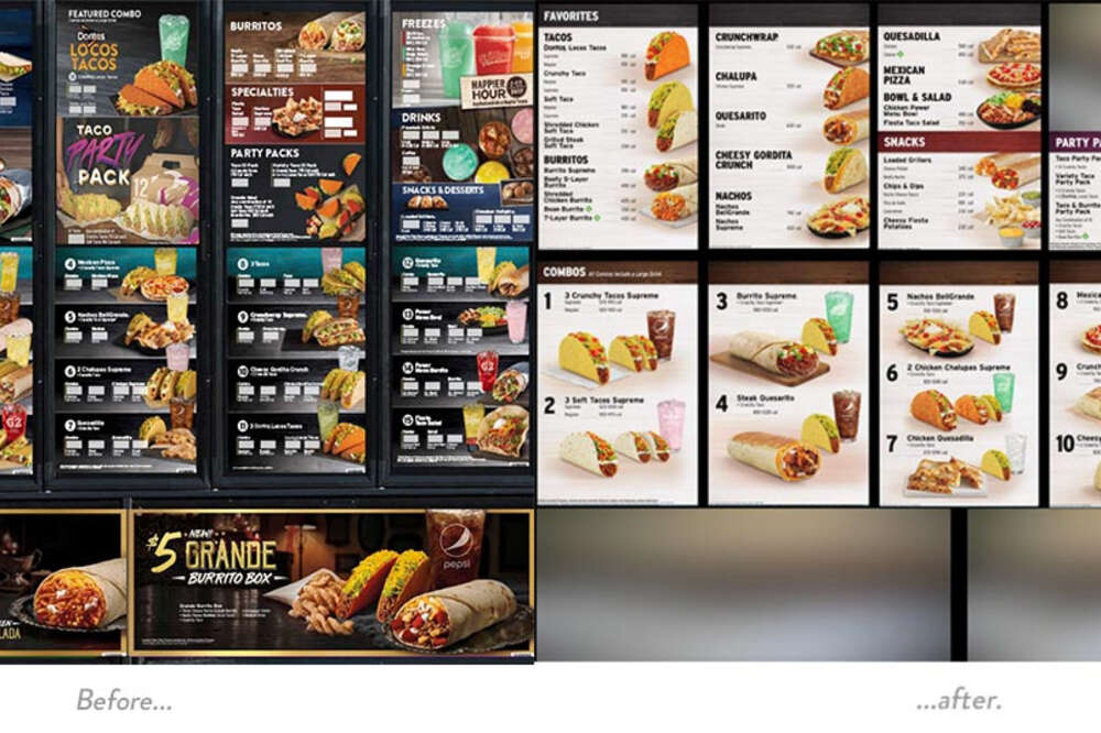 Current taco clearance bell menu