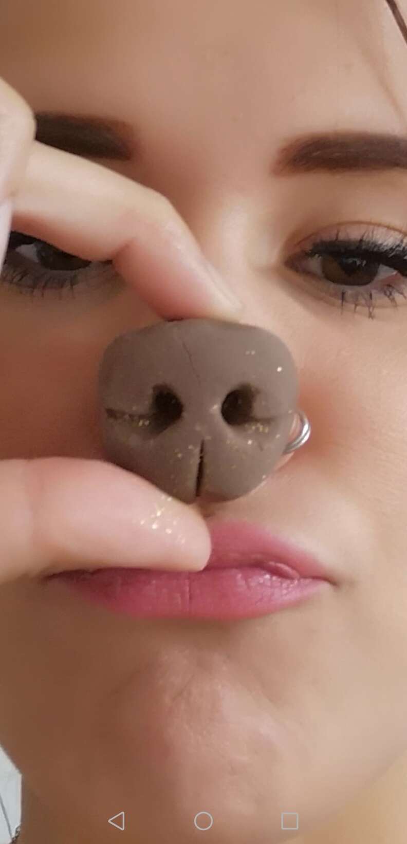 dog nose cupcakes