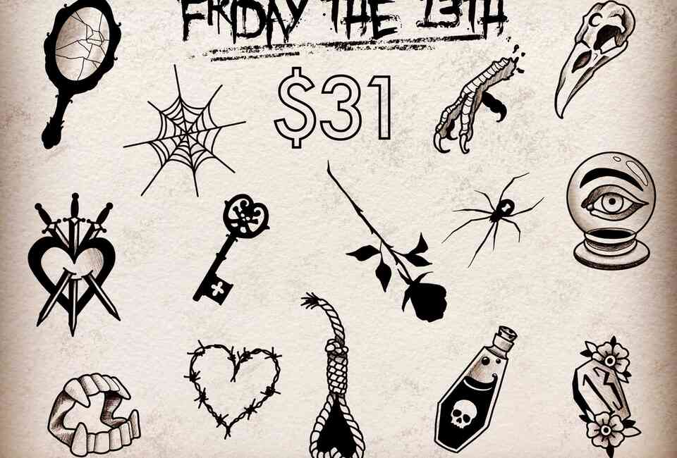 Friday The 13th Skull Tattoo