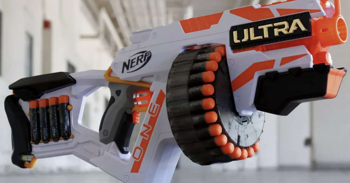 nerf ultra one dart blaster toy with 25 nerf ultra darts