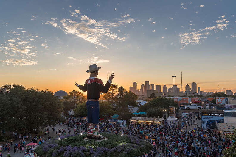 State Fair of Texas aerial view