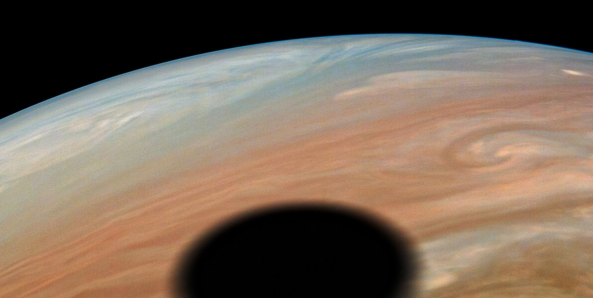NASA Just Shared a Stunning Image of a Solar Eclipse on Jupiter