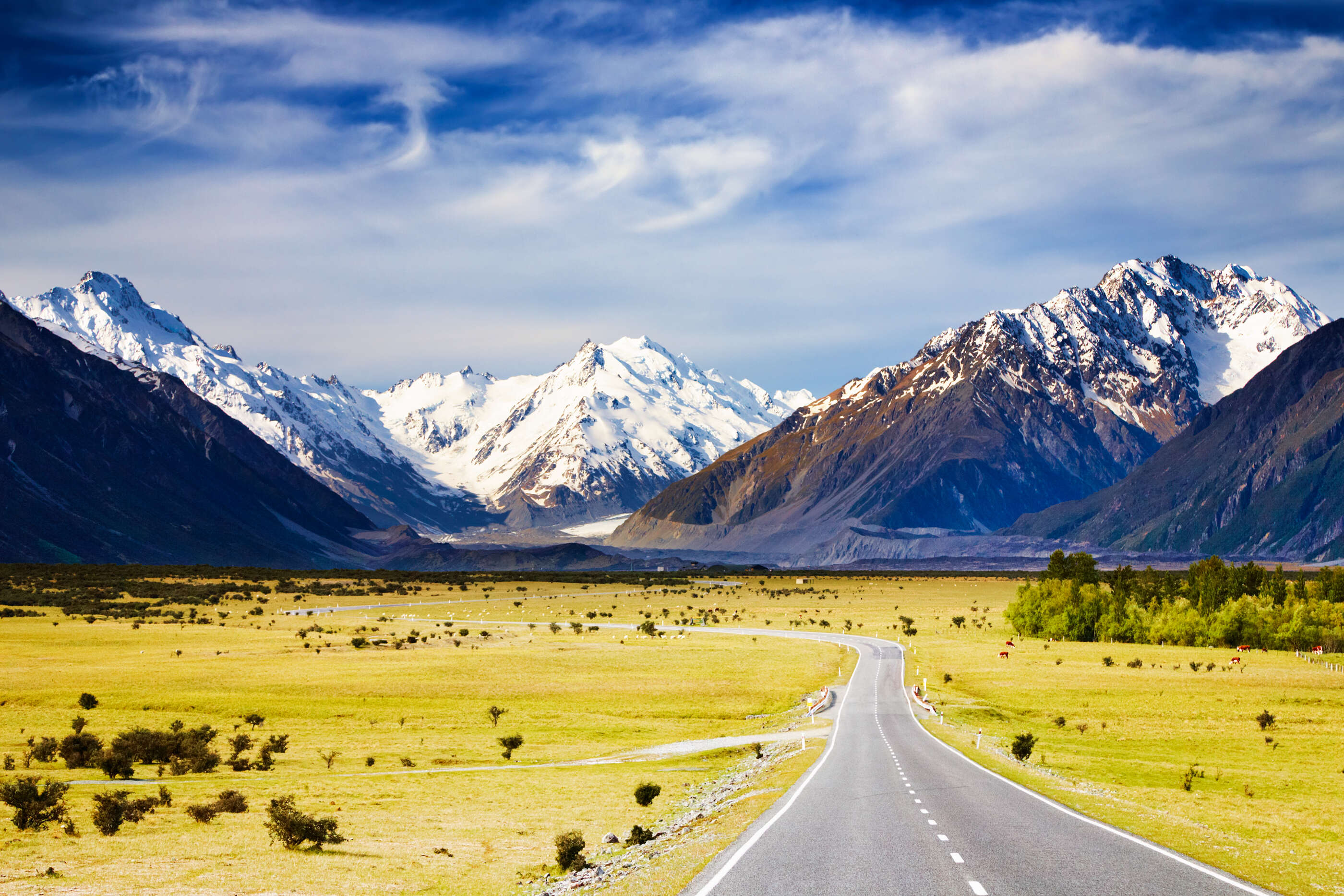 The Southern Alps of New Zealand