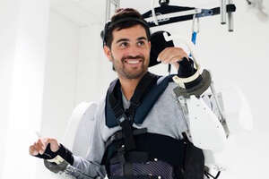 Exoskeleton Allows Man Who is Paralyzed to Walk