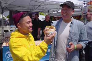 Timothy DeLaGhetto and David So Travel the World Through Their Taste Buds at the World's Fare Food Festival in Queens, NY