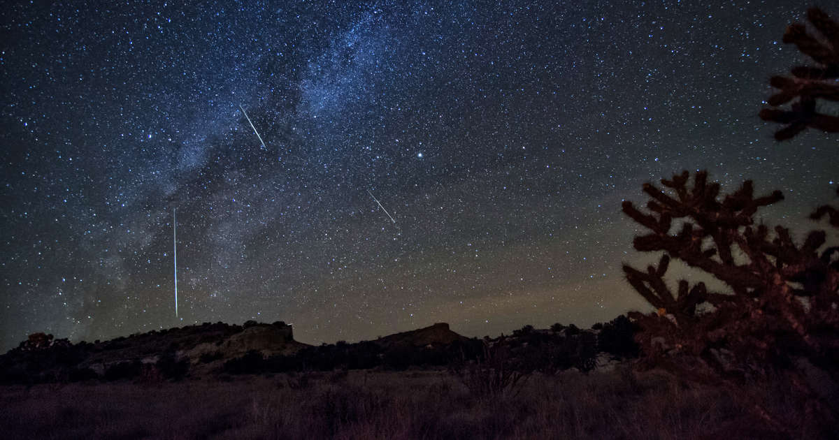 Dos lluvias de meteoritos alcanzarán su punto máximo esta semana.He aquí cómo verlos.