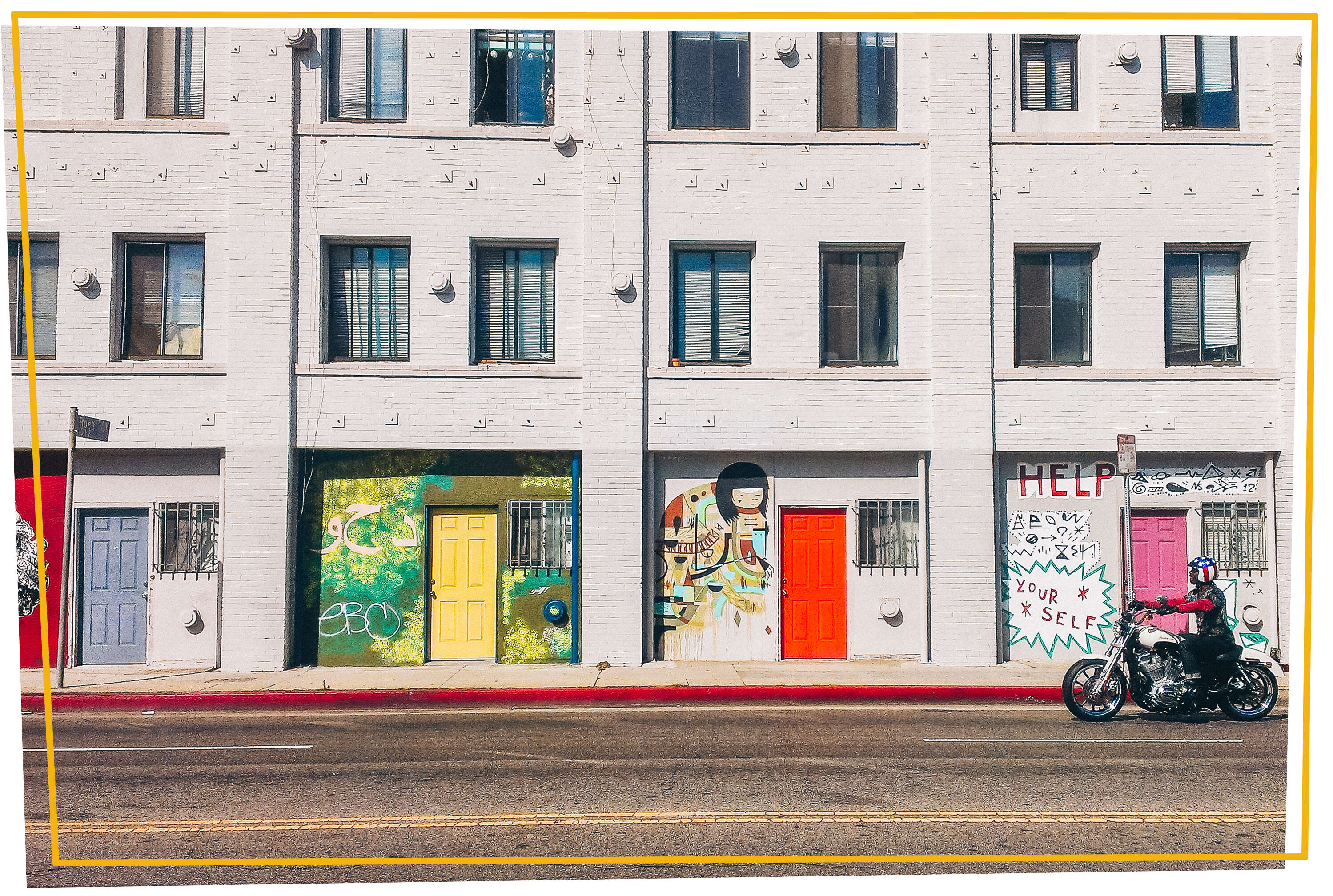 Motorcycle and Street Art