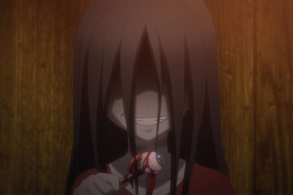 Terrified Anime Girl | Greeting Card