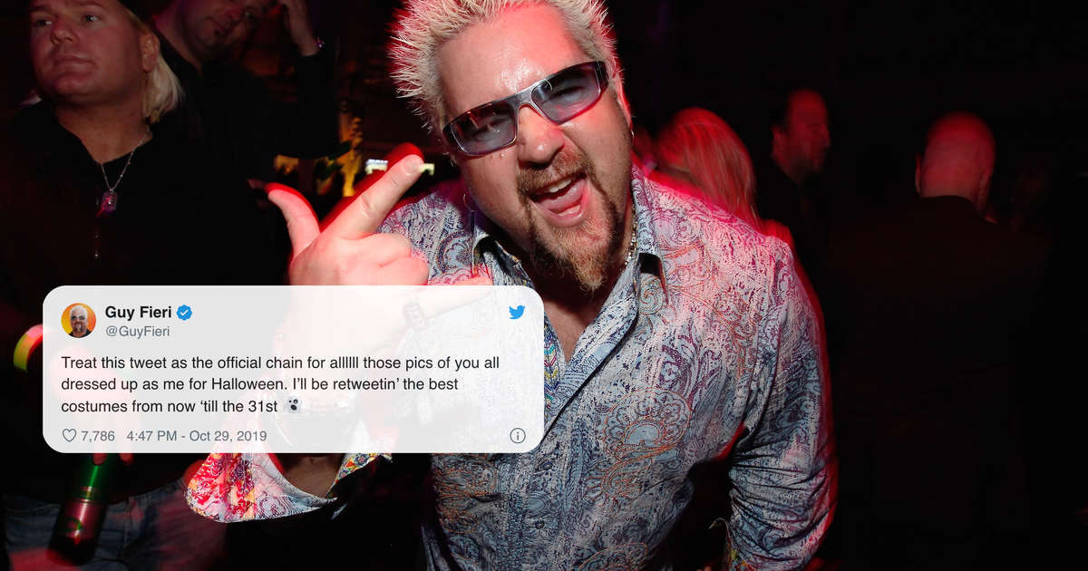 Guy Fieri Halloween Costumes Fieri Starts His Own Thread On Twitter Thrillist