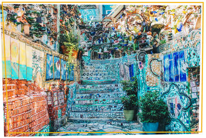 Best Places To See Mosaic Art In Philadelphia Magic Gardens
