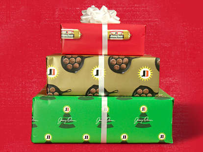 jimmy dean exchange christmas holiday wrapping paper sausage