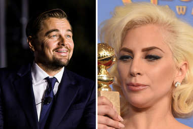leonardo dicaprio lady gaga golden globes