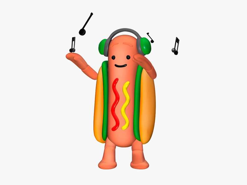 dancing hotdog