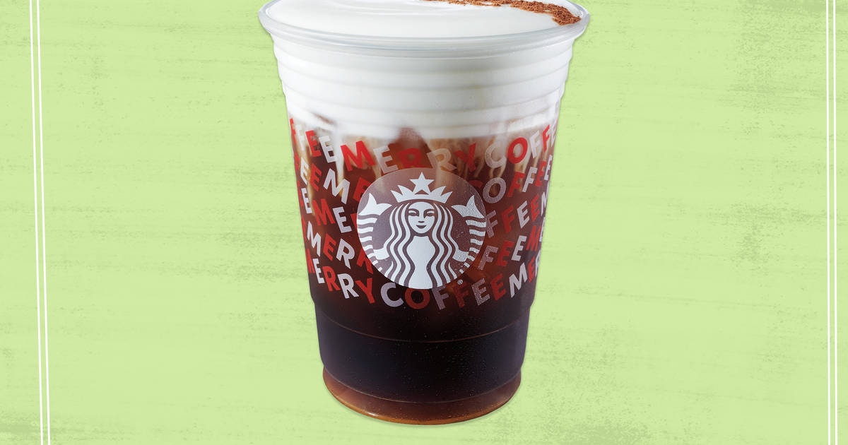 This Peppermint Sweet Cream Cold Brew Off The Starbucks Secret