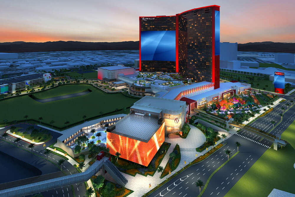 Las Vegas NFL Draft preparations underway near the Linq