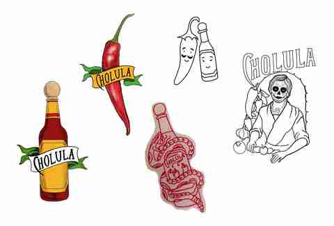 cholula tattoo hot sauce