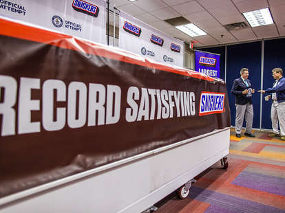 snickers giant chocolate bar guinness world records record nuts