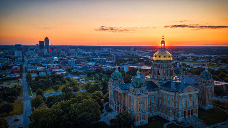 view from iowa capitol dome