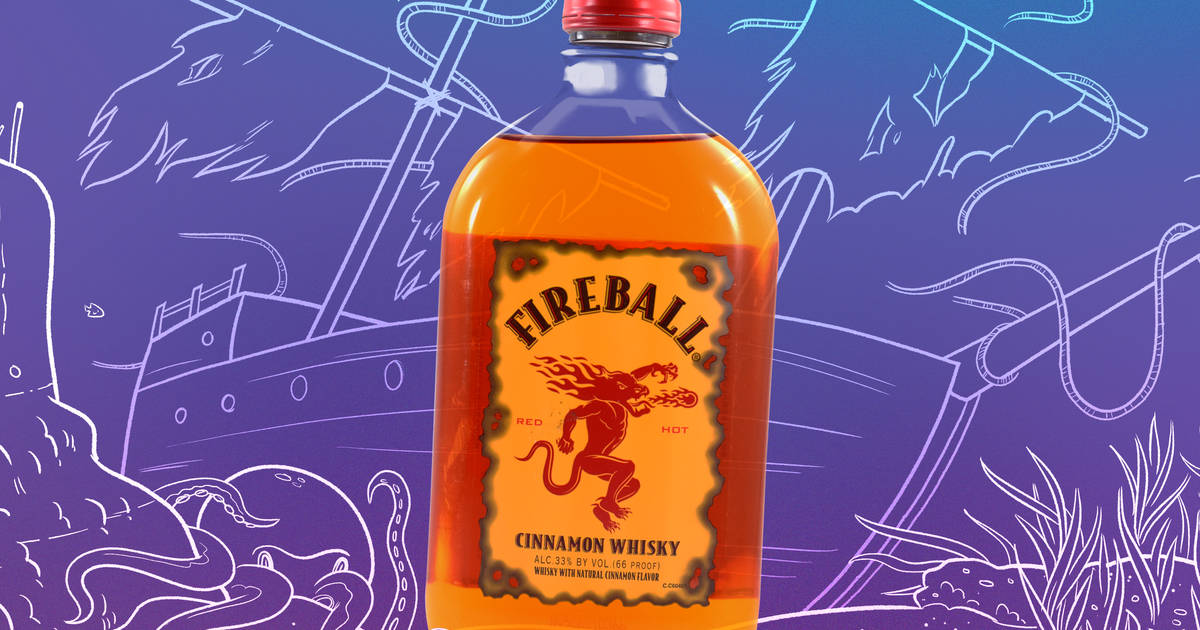 fireball whiskey golf ball