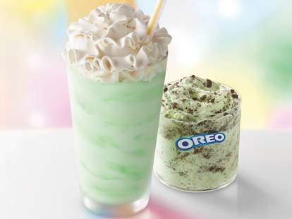 shamrock shake mint chocolate oreo mcflurry mcflurries mcdonald's