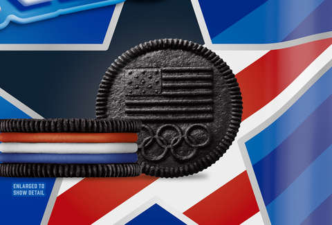 Oreo 'Team USA' Cookies: Red, White & Blue Filling for 2020 Olympics