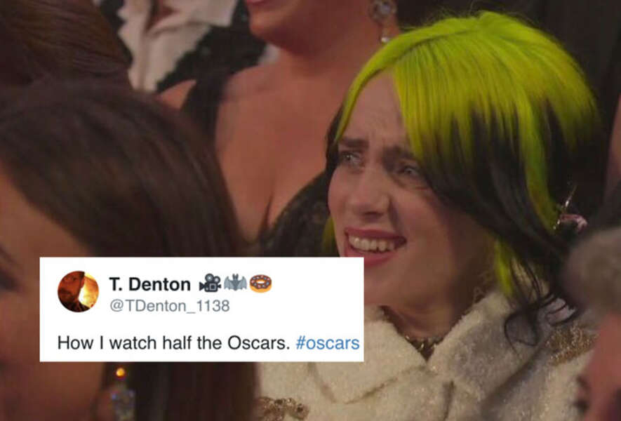 Billie Eilish Meme Singers Oscars Reaction Became A Meme Thrillist 