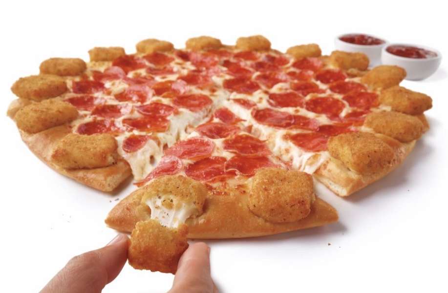 Pizza Hut Mozzarella Poppers Pizza What's Baked Into the Pizza Crust