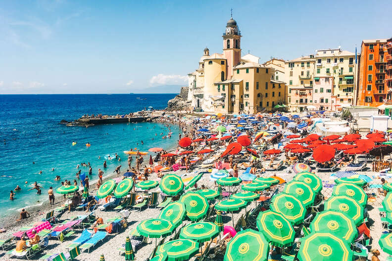 Camogli beach