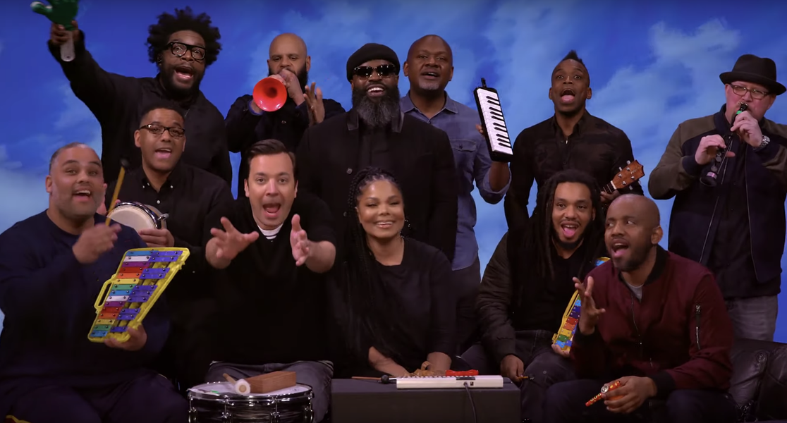 Jackson & Jimmy Fallon Played Classroom Instruments with The