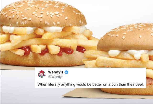 Wendy S Trolled Burger King S New Chip Butty French Fry Sandwich