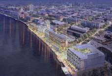 Savannah, Georgia Is Unveiling a New Riverfront District. And a Giant Chrome Dinosaur.