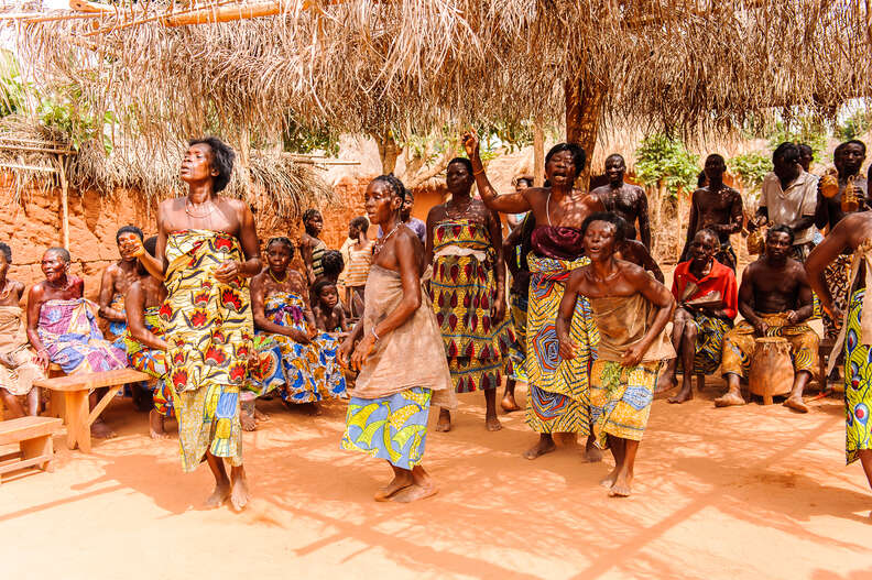 religious Voodoo dance