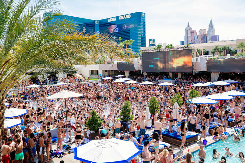 Las Vegas NFL Draft preparations underway near the Linq