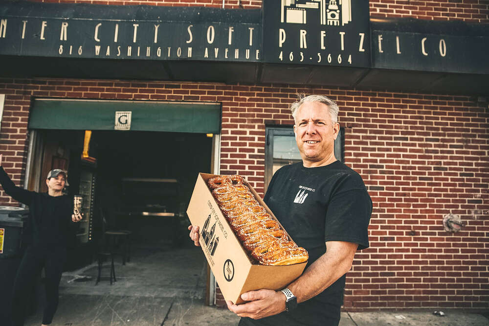 Center City Soft Pretzel Co. in Philadelphia reopening after a fire  destroyed it in 2022 - Axios Philadelphia