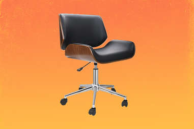 mid century roller chair
