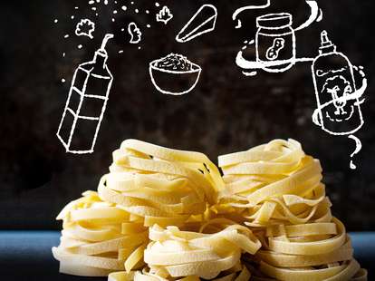 pasta noodles for cooking pastas easy recipes to make at home thrillist noodle aglio e olio cheese parmesan egg