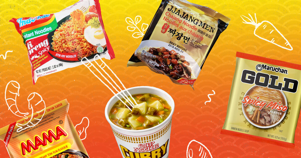  Mama instant cup noodles Chicken Green Curry Flavor