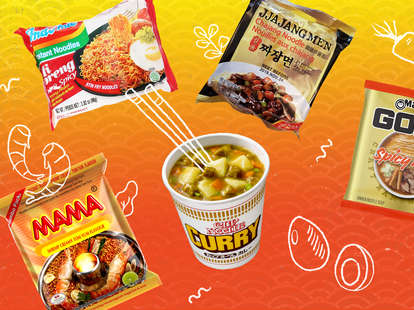 ramen instant noodle noodles mama curry shin shim maruchan indomie mie goreng spicy soy sauce