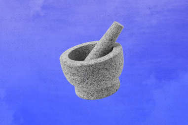 Velaze Cast Iron Mortar and Pestle Tool Set of 2 Spice Herb