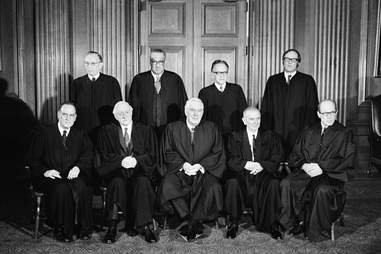 Supreme court justices in 1973 Clearance