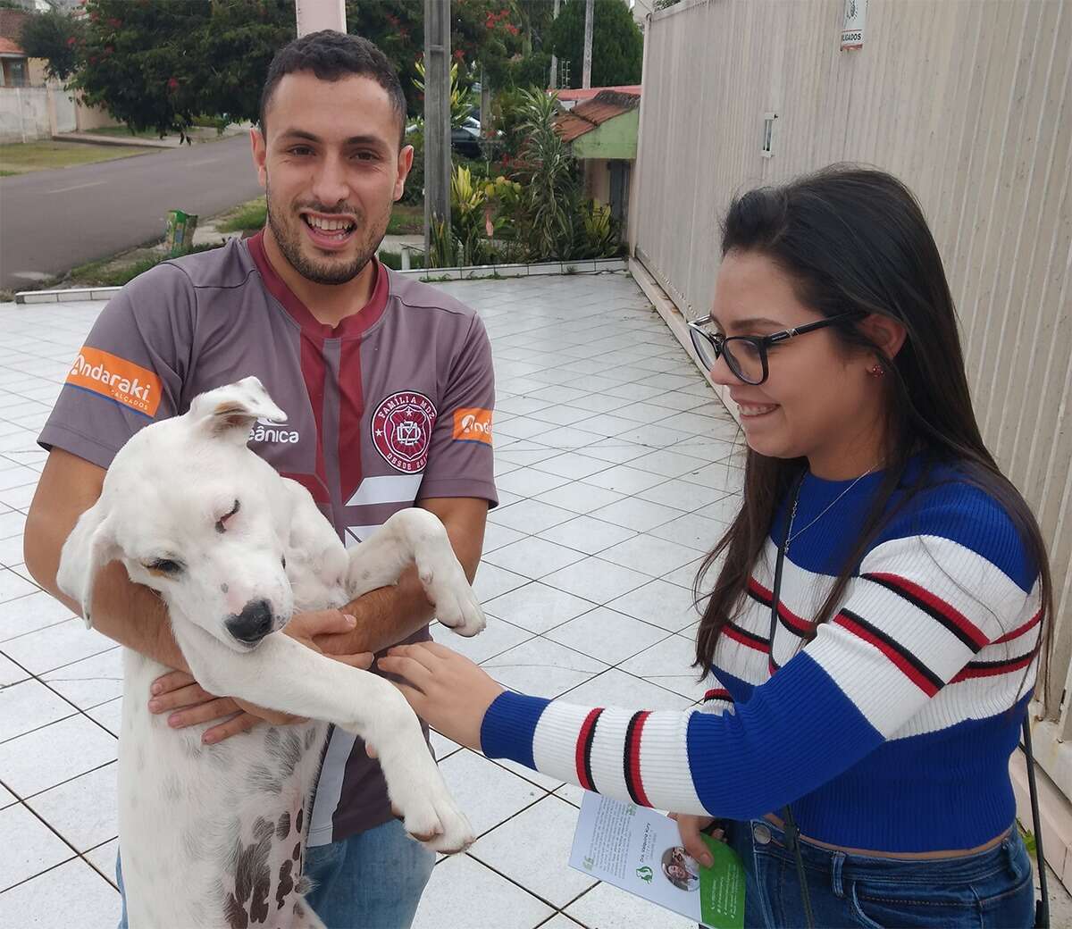 Thor the stray dog is reunited with his owner